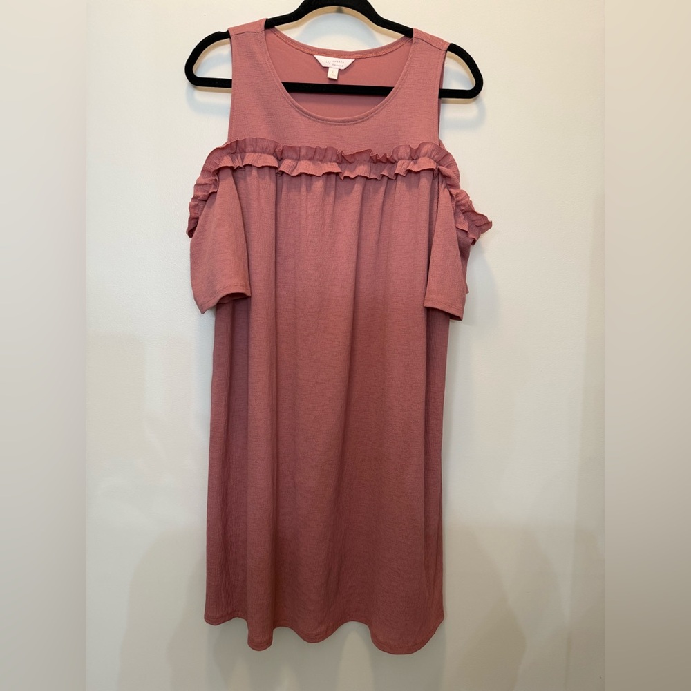 Lauren Conrad Cold Shoulder in Blush (Pink) -‎ Size L
